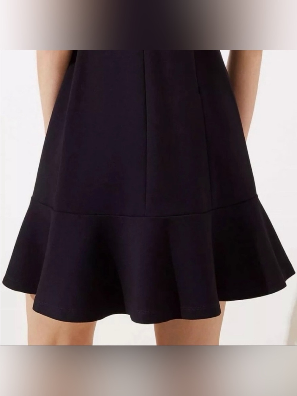 LOFT Ponte Flounce Flair Dress - Picture 4 of 9